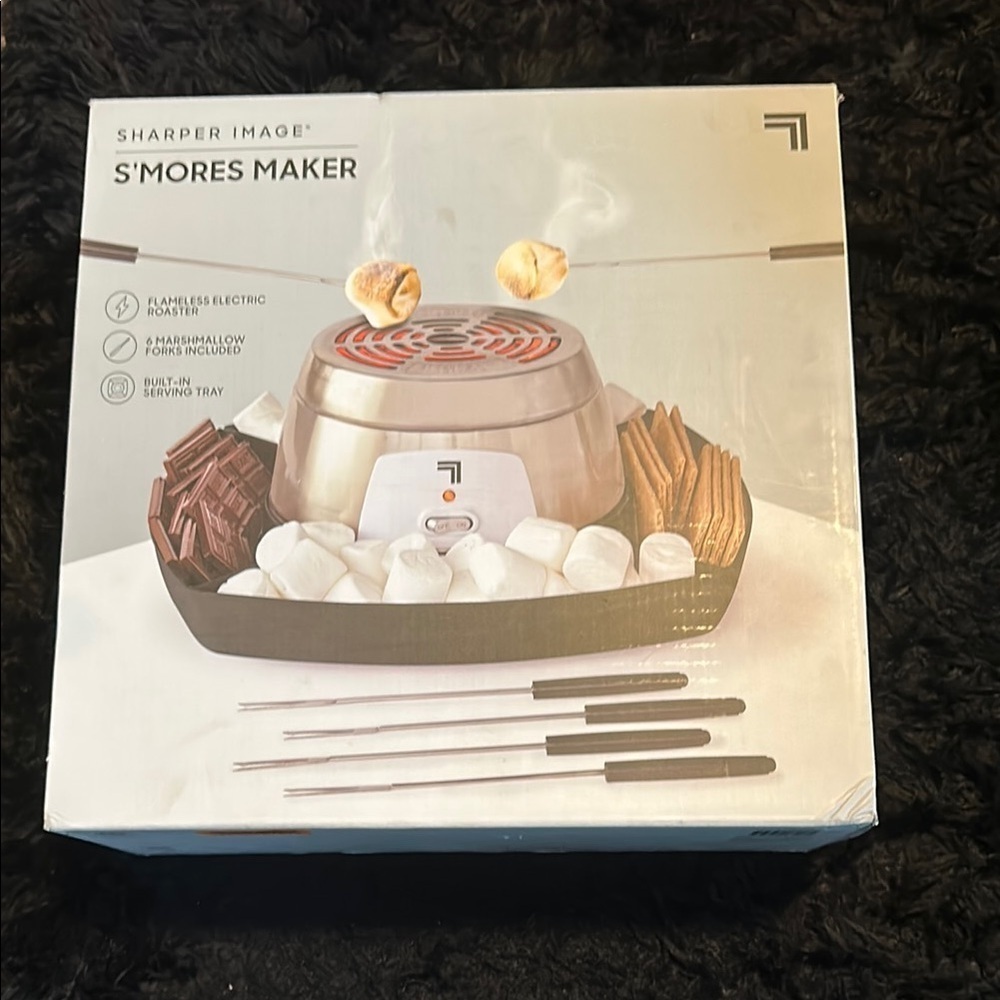 NEW Sharper Image Silver S’mores Maker